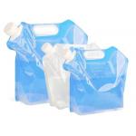 5 / 10 Litres Collapsible Plastic Water Container , Folding Water Bag For Mountaineer for sale