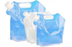 China 5 / 10 Litres Collapsible Plastic Water Container , Folding Water Bag For Mountaineer supplier