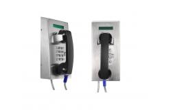 China Stainless Steel Waterproof Industrial Analog Telephone With LCD Display supplier