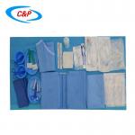 Blue Nonwoven Cardiovascular Angiography Drape Pack With Incise Film for sale
