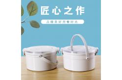 China Childrens Recycled Plastic Lunch Boxes With Handle Spoon Fork supplier