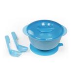 Suction Pad BPA Free Baby Feeding Bowls And Spoons for sale