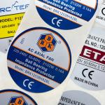 Silver Vinyl Self Adhesive Labels On A Roll 40mm Round Self Stick Labels for sale