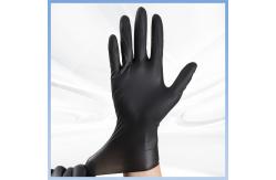 China Disposable Black PVC Hand Gloves For Food Handling Latex Free supplier