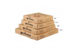 China Custom Order Paper Cardboard Pizza Box Wholesale For Eco-friendly Packaging supplier