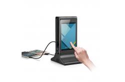 China Android 9.0 Desktop LCD Advertising Screen With Cell Phone Charger supplier