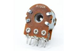 China Spline Rotary Switch Potentiometer 500k With Switch Used By Walkie Talkie supplier
