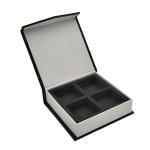 Customized Ribbon Magnets Flip Cover Jewelry Box Packaging Cardboard Paper Jewelry Box With Bow for sale