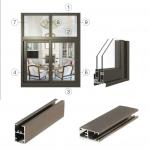 6063 Bronze Anodized Sliding Windows Aluminum Profiles Frame for sale