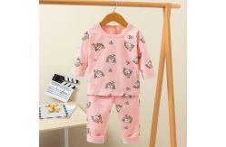China Autumn Children printed pyjama set Full Flower Long Pyjamas Set supplier
