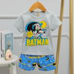 Printed Thin Cotton Pyjama Set 58cm Bust Childrens Batman Pyjamas For 90cm Height for sale