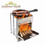 21x15x15cm Folding Portable Camping Cookware Mini Barbecue Charcoal Grill for sale