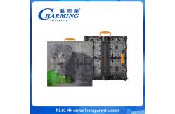 China P3.91 16bit Transparent Led Panel 220v Outdoor Windproof Led Video Wall supplier