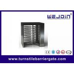Counter Full Height Turnstiles pedestrian barrier gate With Control Panel for sale