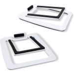 Metal Mini Desktop Stands for Compact Speakers Polishing and Stamping Parts Included for sale