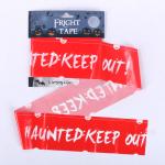 LDPE Halloween Keep Out Tape Banner , 0.04mm Plastic Halloween Fright Tape for sale