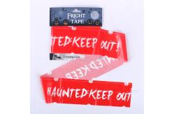 China LDPE Halloween Keep Out Tape Banner , 0.04mm Plastic Halloween Fright Tape supplier