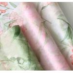 Linglan non-woven fabric printed lining with high-end floral packaging paper for sale