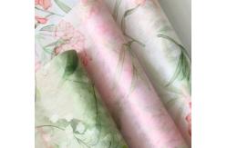 China Linglan non-woven fabric printed lining with high-end floral packaging paper supplier