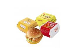 China Wholesale Custom Printed Disposable Burger Boxes For Fast Food Takeaway supplier