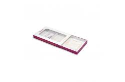 China Custom Paper Cell Phone Case Package Clear Window Pack Box With Tray supplier