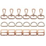 Replacement D Ring Purse Hardware Swivel Snap Hooks Rotatable Push Gate Clip Lobster Claw Clasp for sale