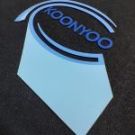 Embossed 3D Silicone Heat Transfer Emblems Transfers Customized