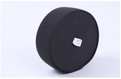 China Large Stock Cheap 2 Inch Black Polyester Knitted Elastic For Garment supplier