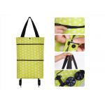 Oxford Trolley Reusable Shopping Bags With Wheels Extensible Foldable Portable for sale