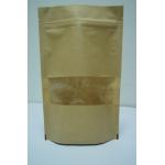 Customized Paper Bags Recyclable Stand Up Brown Kraft Paper Bag OEM for sale
