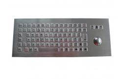 China Industrial Trackball Keyboard IP67 Washable Kiosk 100mA With Separate FN Keys supplier