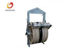China Grounding Roller Stringing Cable Pulley Block For Overhead Line Tranmission supplier