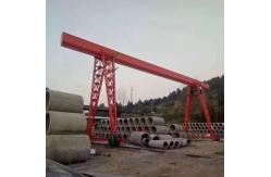 China 6 Ton Single Girder Gantry Crane With Electric Hoist For Precast Slab supplier