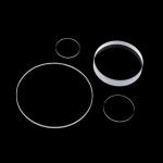 Flat 80-50 Surface Quartz Glass Plate Polished Window With Clear Aperture ≥90%