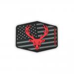 Flag Custom 3D Rubber Patches , Chenille Embroidery Rubber Badges For Clothing for sale