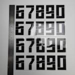 Football Iron On Heat Transfer Letters And Numbers Personized for sale