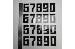 China Football Iron On Heat Transfer Letters And Numbers Personized supplier