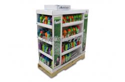 China Elegant Lightweight Retail Shipper Display 4 Sided End Cap Shelf Eco Friendly supplier