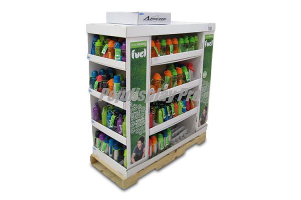 Elegant Lightweight Retail Shipper Display 4 Sided End Cap Shelf Eco Friendly