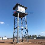Hot Dip Galvanized Steel Frame Structure Rain Water tank Stand Tower For Africa Prefabricated Metal Building for sale