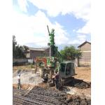 China Wheel-Mounted Mobile Piling Rig with 90 kN.m Torque, 40 km/h Transport Speed, and 24 m Drilling Depth factory