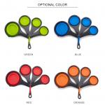 Collapsible Silicone Measuring Cups And Spoon Set