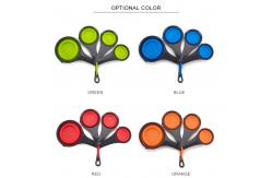China Collapsible Silicone Measuring Cups And Spoon Set supplier