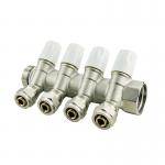 2-6 Way Hydronic Heating System Brass Pex Manifold For Easy Installation for sale