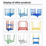 Warehouse Storage Pallet Stackable Metal Racks Heavy Duty Pallet Stacking Frames