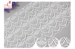 China Bangladesh Water Soluble Venice Guipure Lace Trims With Scalloped Edge For Pants supplier