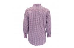 China 6.5oz Cotton Plaid Flame Resistant Work Shirt Buttons Style supplier