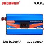 Input 15VDC 1200 Watt Solar Inverter 1200va 12v 220v Quiet Operation for sale