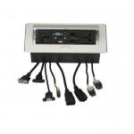 Conference Hidden Electrical Outlet Hydraulic Mechanism Smooth Operation for sale