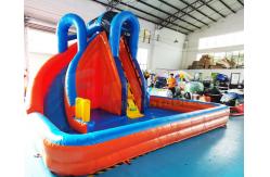 China Bouncer Pool House Kids Inflatable Water Slide Quadruple Stitching supplier